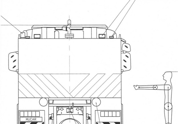 Scania P 380 B 6X4 (2009) (Fire Engine) Truck Drawings (Figures)